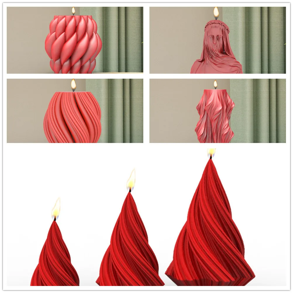Irregular Geometric Conical Veil Girl Candle Silicone Mold Gypsum form Carving Art Aromatherapy Plaster Home Decoration Mold
Irregular Geometric Conical Veil Girl Candle Silicone Mold Gypsum form Carving Art Aromatherapy Plaster Home Decoration Mold
