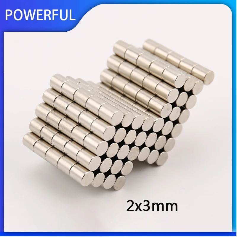 100~2000PCS 2x3mm Neodymium Magnet 2mm x 3mm N35 NdFeB Round Super Powerful Strong Permanent Magnetic imanes Disc 2*3mm
100~2000PCS 2x3mm Neodymium Magnet 2mm x 3mm N35 NdFeB Round Super Powerful Strong Permanent Magnetic imanes Disc 2*3mm