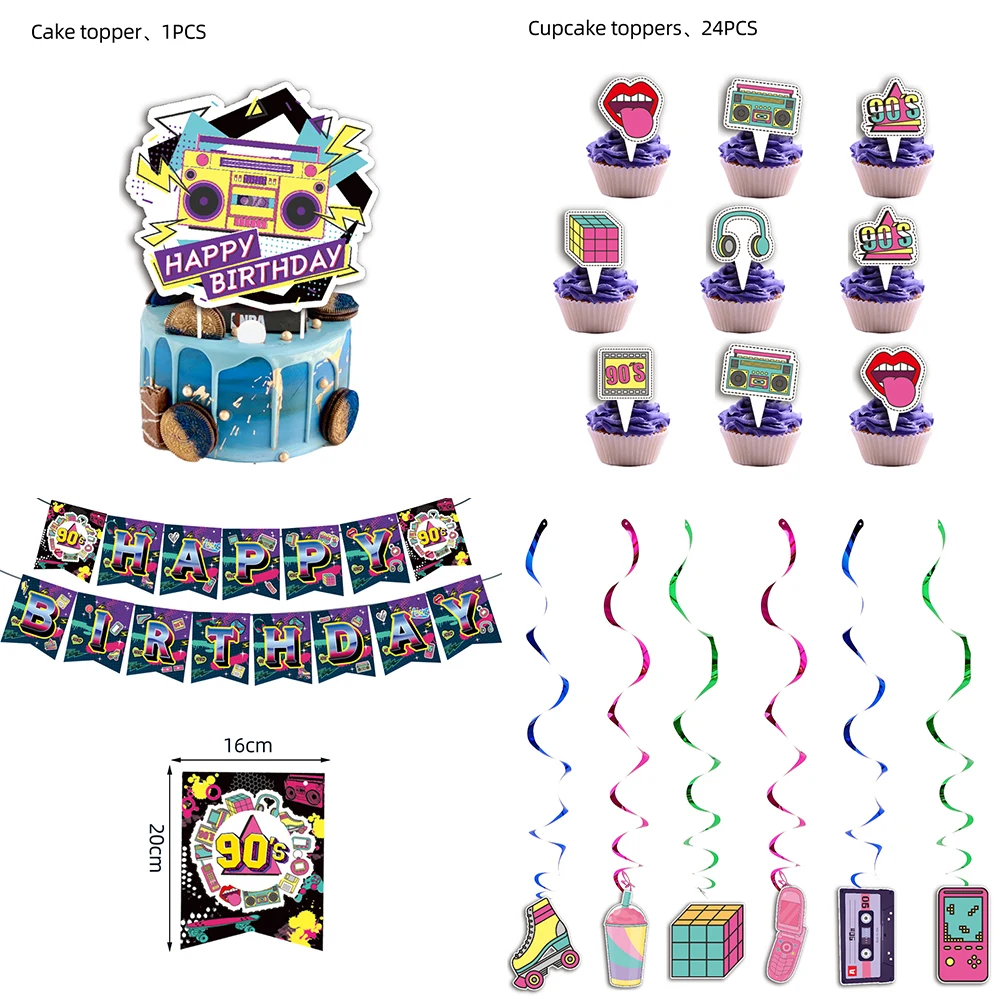 Фотообои в стиле хип-хоп 90 годов, украшения в стиле ретро, топперы для дискотек и капкейков, одноразовая посуда для детского праздника 
Фотообои в стиле хип-хоп 90 годов, украшения в стиле ретро, топперы для дискотек и капкейков, одноразовая посуда для детского праздника