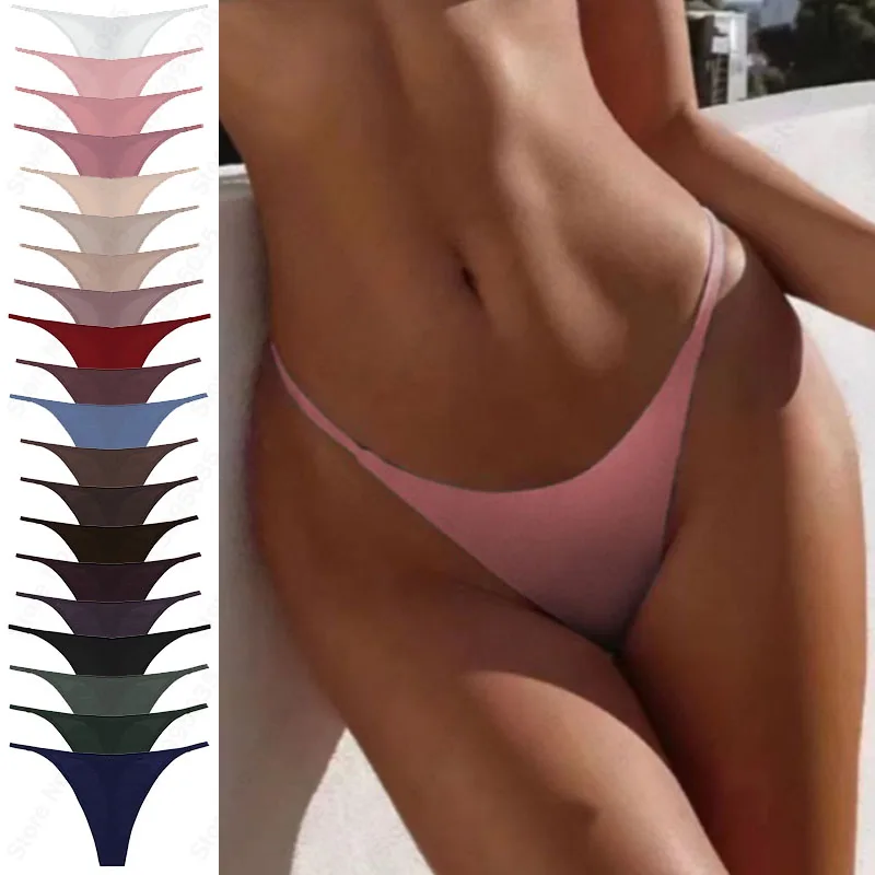 Smooth Strap Seamless Women Underwear Low Waist Sexy No-Show Thong Panties Mini String Bikini Panty Briefs T-back Femlae Lingeri
Smooth Strap Seamless Women Underwear Low Waist Sexy No-Show Thong Panties Mini String Bikini Panty Briefs T-back Femlae Lingeri