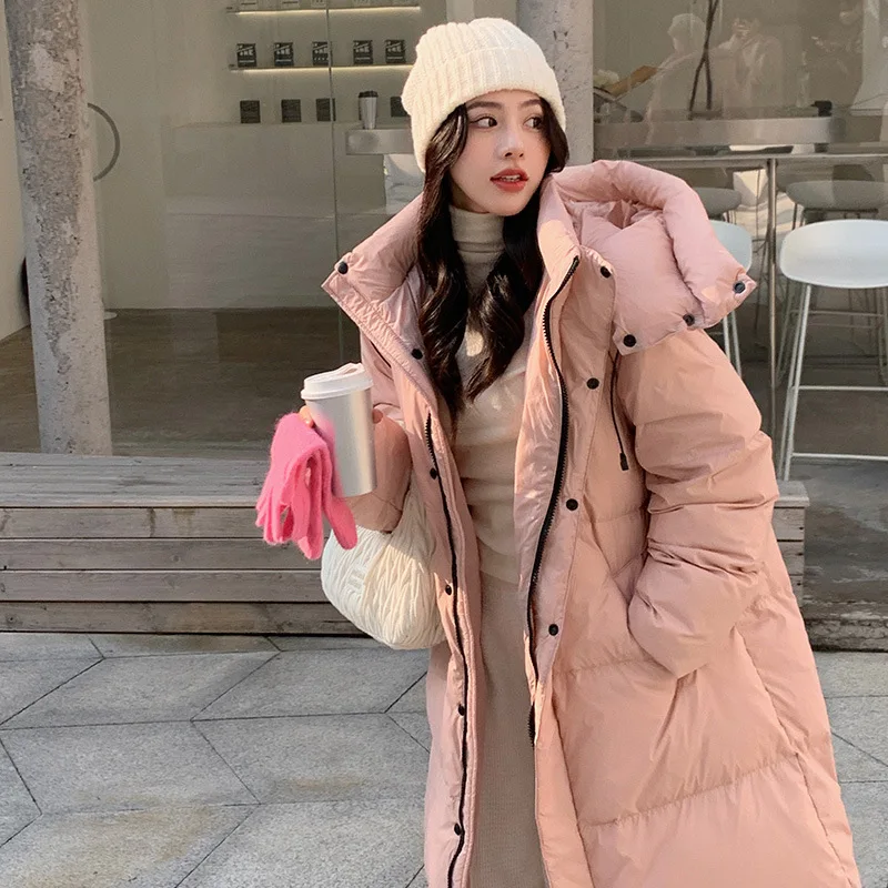 2023 winter new fashion loose hooded women's long section thickened bread jacket warm coat
2023 winter new fashion loose hooded women's long section thickened bread jacket warm coat