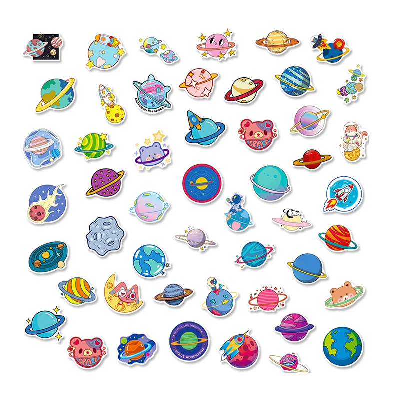 50 Pcs Space Astronaut Series Stickers Planet Meteorite Cartoon Graffiti Stickers Luggage Notebook Waterproof Sticker Decals
50 Pcs Space Astronaut Series Stickers Planet Meteorite Cartoon Graffiti Stickers Luggage Notebook Waterproof Sticker Decals