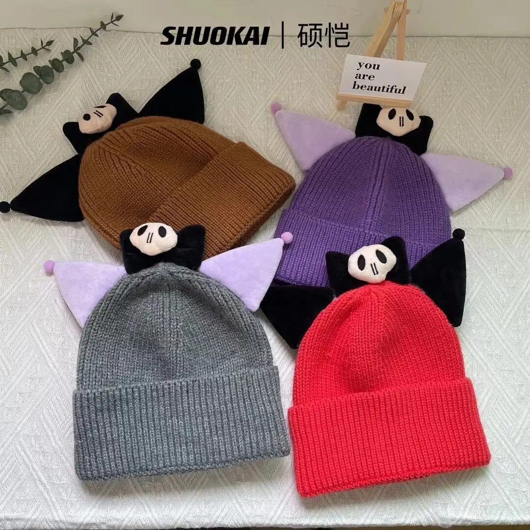 New Kawaii Sanrio Woman Hat Ski Cap Cartoon Anime Kuromi Cinnamoroll Anime Knit Cap Wool Hat Cute Halloween Decoration Girl Gift
New Kawaii Sanrio Woman Hat Ski Cap Cartoon Anime Kuromi Cinnamoroll Anime Knit Cap Wool Hat Cute Halloween Decoration Girl Gift