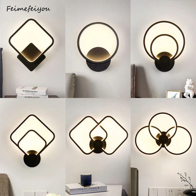 Modern Led Wall Lamps Headboard Indoor BlackAnd White Wall Light Home Bedroom Living Room Decoration Background Simple Wall Lamp 
Modern Led Wall Lamps Headboard Indoor BlackAnd White Wall Light Home Bedroom Living Room Decoration Background Simple Wall Lamp