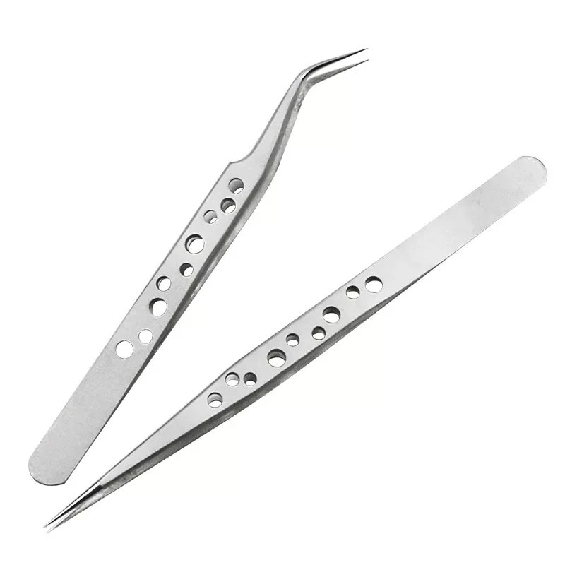 Electronics Industrial Tweezers Anti-static Curved Straight Tip Precision Stainless Steel Forceps Phone Repair Hand Tools Sets
Electronics Industrial Tweezers Anti-static Curved Straight Tip Precision Stainless Steel Forceps Phone Repair Hand Tools Sets