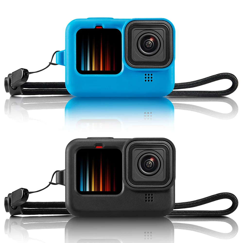 Silicone Camera Sleeve + Lens Cap Cover For GoPro-9 Black Action Camera Protective Frame Case Shell Accessories
Silicone Camera Sleeve + Lens Cap Cover For GoPro-9 Black Action Camera Protective Frame Case Shell Accessories