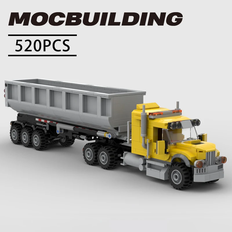MOC Building blocks hauls Truck & 8 x 33 Dump Trailer large truck Creator expert Assembly Model DIY brick Children toy gift
MOC Building blocks hauls Truck & 8 x 33 Dump Trailer large truck Creator expert Assembly Model DIY brick Children toy gift