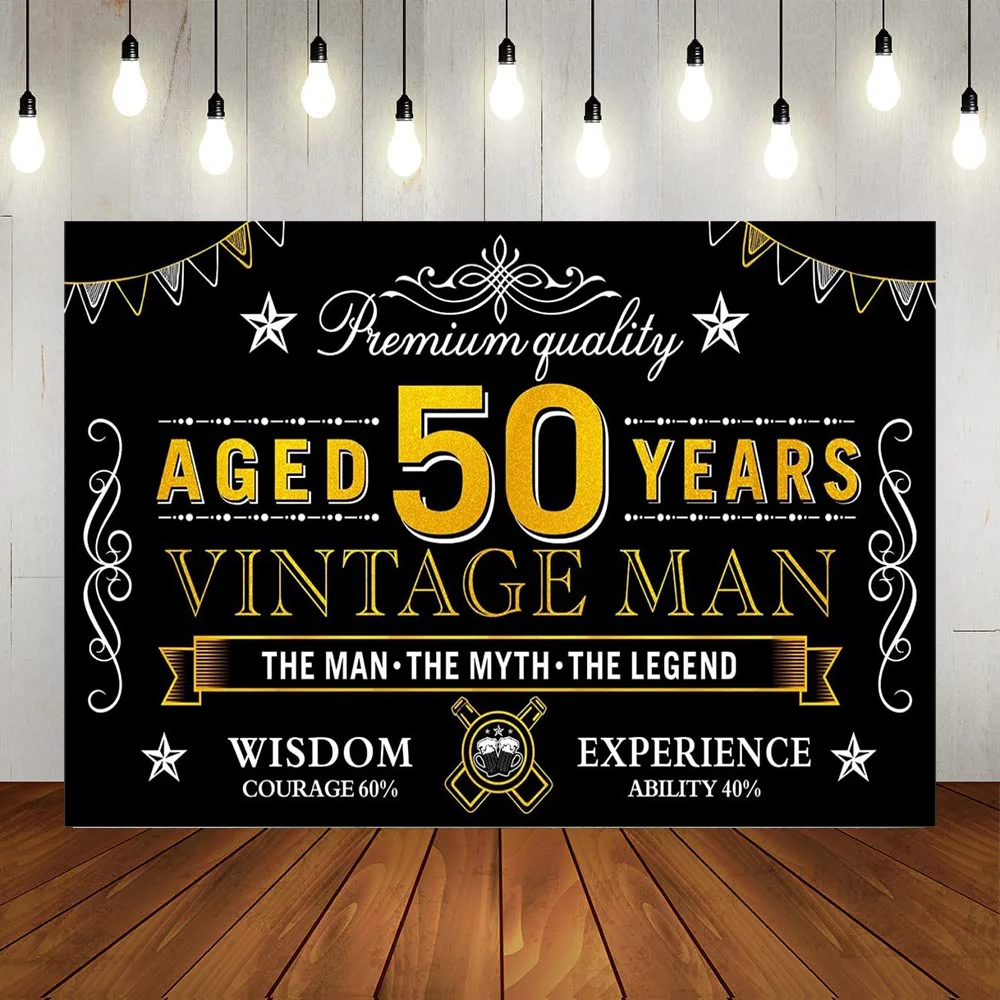 Funny Happy 50th Birthday Banner Decorations for Men Women Black Gold Fifty Year Old Birthday Photo Booth Poster Background(1)
Funny Happy 50th Birthday Banner Decorations for Men Women Black Gold Fifty Year Old Birthday Photo Booth Poster Background(1)