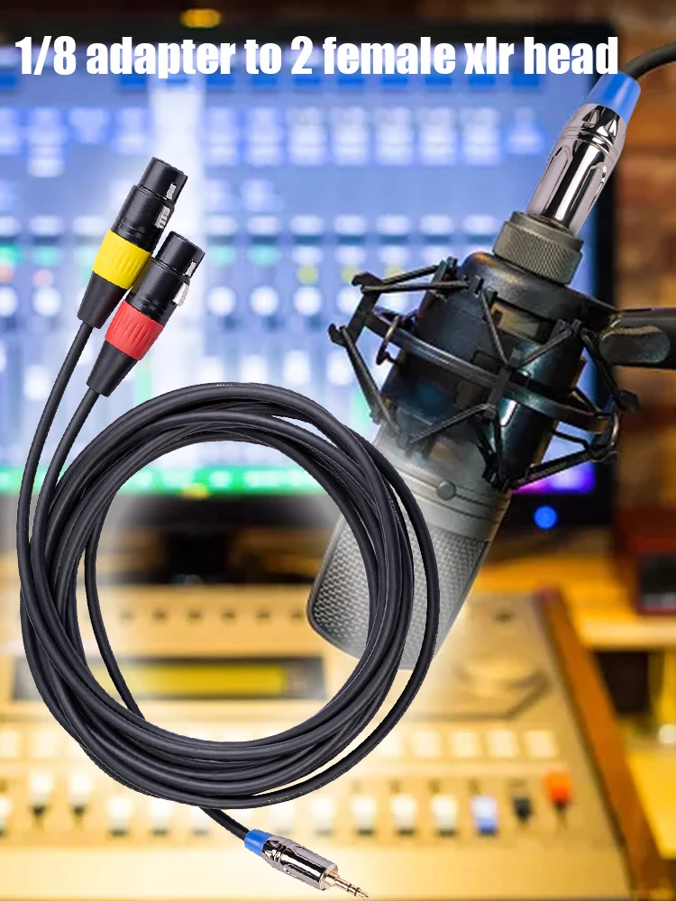 1/8-дюймовый гнездовой аудиокабель, двойной гнездовой кабель XLR, диаметром 3,5 мм, мини-кабель TRS 1/4 дюйма, кабель TRS на 2, двойной кабель XLR для моб...
1/8-дюймовый гнездовой аудиокабель, двойной гнездовой кабель XLR, диаметром 3,5 мм, мини-кабель TRS 1/4 дюйма, кабель TRS на 2, двойной кабель XLR для моб...