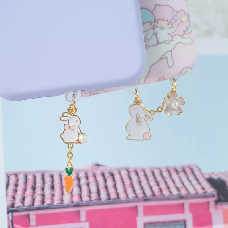 The newThe newCute Dust Plug Charm Kawaii White Rabbit Charge Port Plug For iPhone Phone Anti Dust Cap 3.5MM Jack Dust Protectio
The newThe newCute Dust Plug Charm Kawaii White Rabbit Charge Port Plug For iPhone Phone Anti Dust Cap 3.5MM Jack Dust Protectio