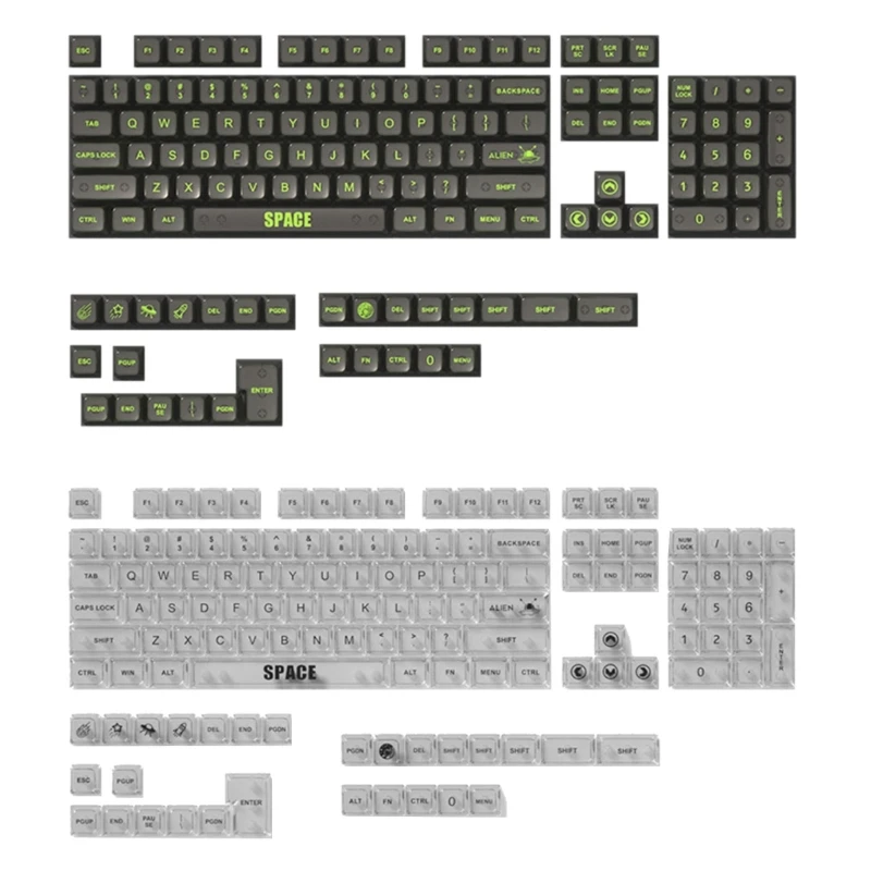 132 клавиши DIY Прозрачный набор клавишных колпачков MDA Crystal Keycaps для механической клавиатуры Раскладка ANSI RGB
132 клавиши DIY Прозрачный набор клавишных колпачков MDA Crystal Keycaps для механической клавиатуры Раскладка ANSI RGB