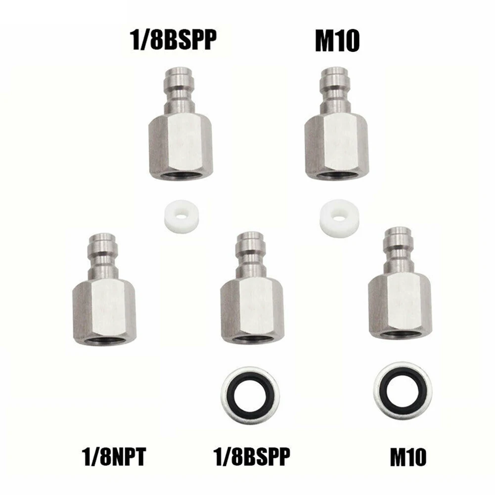 PCP Quick Disconnect Charging Hose Adaptor Stainless Steel Fill Nipple NPT/M10/BSP/BSP Type 2/M10 Type 2 Threads
PCP Quick Disconnect Charging Hose Adaptor Stainless Steel Fill Nipple NPT/M10/BSP/BSP Type 2/M10 Type 2 Threads