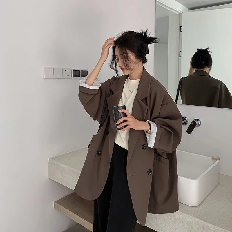Blazers Women Minimalist Solid Outwear Loose Elegant Retro Official Fashion High Street Feminine All-match Spring Comfortable
Blazers Women Minimalist Solid Outwear Loose Elegant Retro Official Fashion High Street Feminine All-match Spring Comfortable