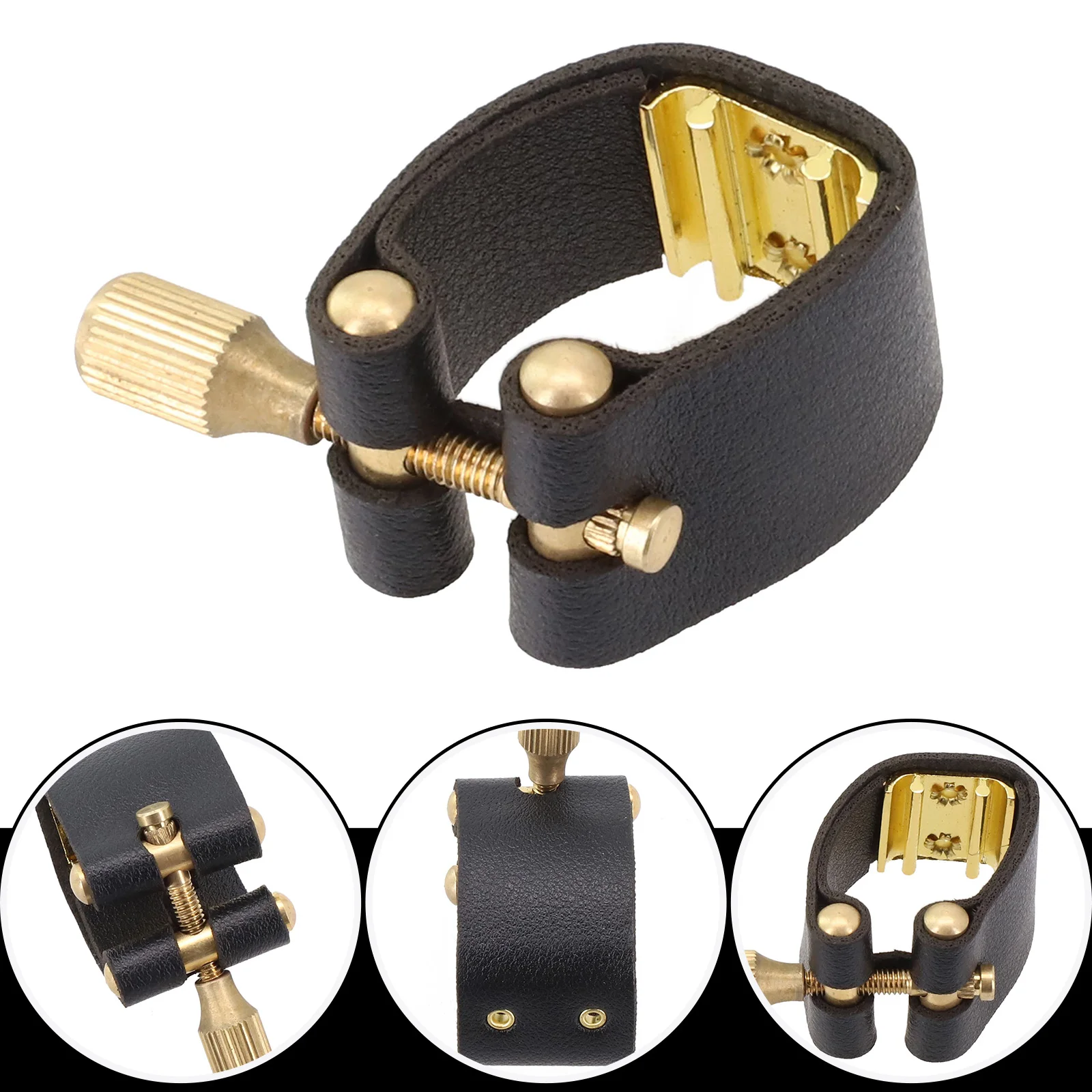 For Alto Sax Saxophone Ligature Universal Parts Accessories Clip Compact Fastener Ligatures PU Leather+Metal Durable
For Alto Sax Saxophone Ligature Universal Parts Accessories Clip Compact Fastener Ligatures PU Leather+Metal Durable