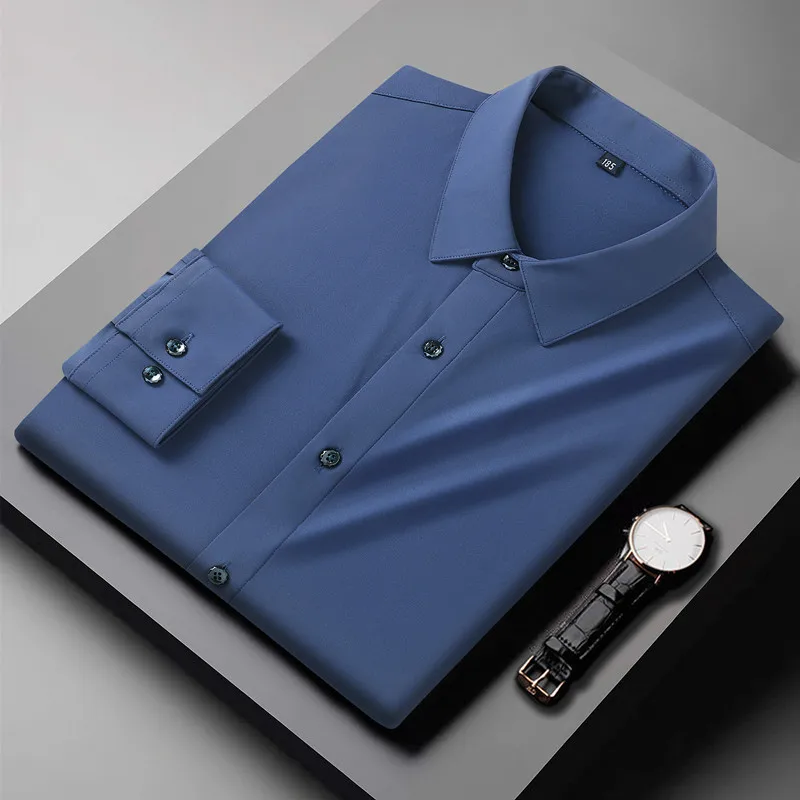 Plus Size Men's Business Casual Long Sleeve Shirt Men's fashion high quality all-match high elastic shirt spring and autumn new
Plus Size Men's Business Casual Long Sleeve Shirt Men's fashion high quality all-match high elastic shirt spring and autumn new