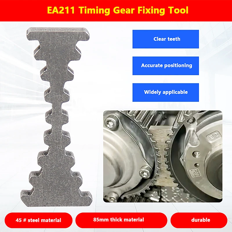 1PCEA211 Car Timing Tool Alloy Steel Handheld Timing Kit Belt pulley fastening Tools Suitable for VW Audi Skoda 1.4T/1.4/1.5/1.6
1PCEA211 Car Timing Tool Alloy Steel Handheld Timing Kit Belt pulley fastening Tools Suitable for VW Audi Skoda 1.4T/1.4/1.5/1.6