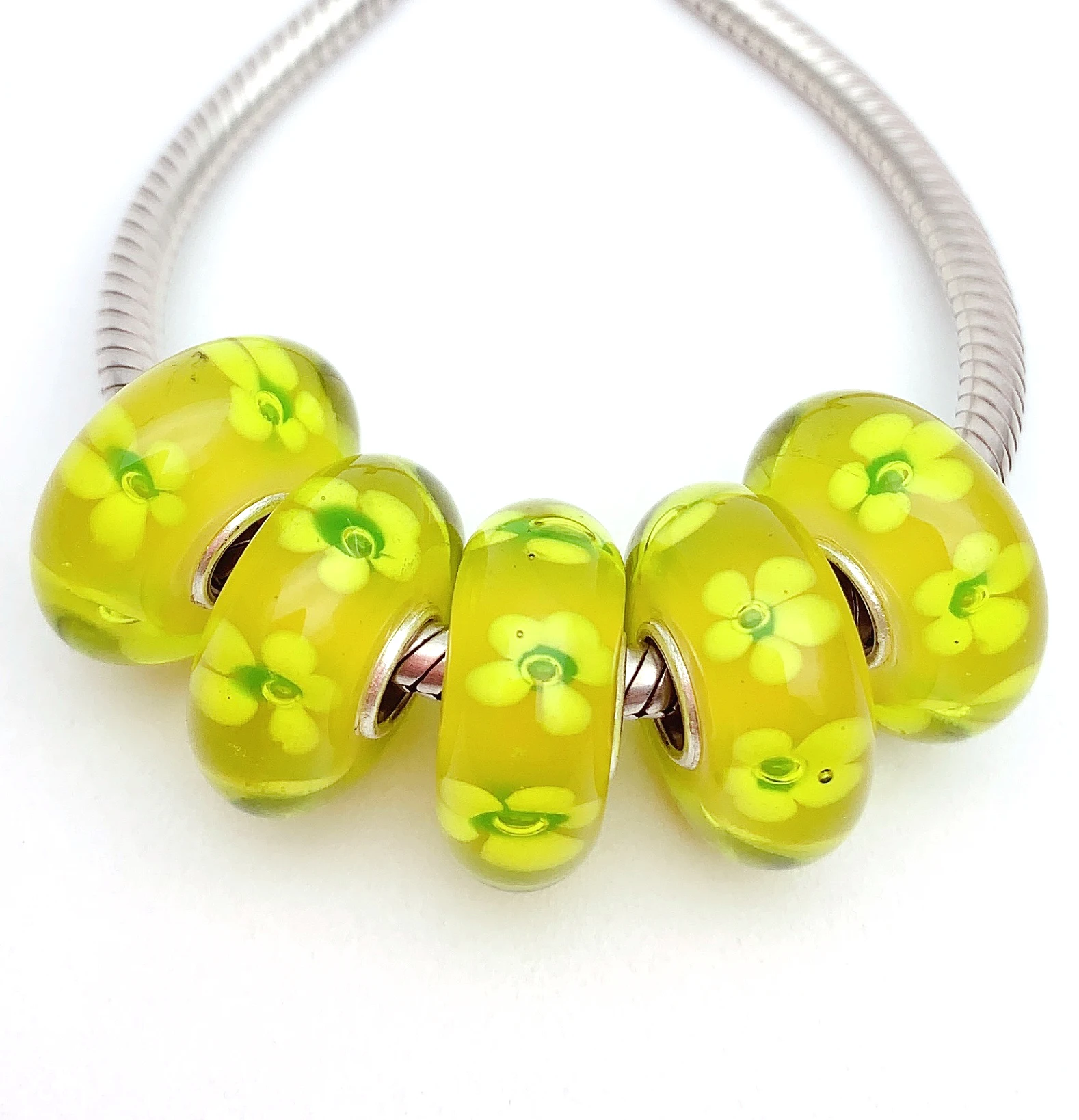 YG825 5X 100% Authenticity S925 Sterling Silver Beads Murano Glassbeads NEW Fit European Charms Bracelet Diy Jewelry Lampwork
YG825 5X 100% Authenticity S925 Sterling Silver Beads Murano Glassbeads NEW Fit European Charms Bracelet Diy Jewelry Lampwork