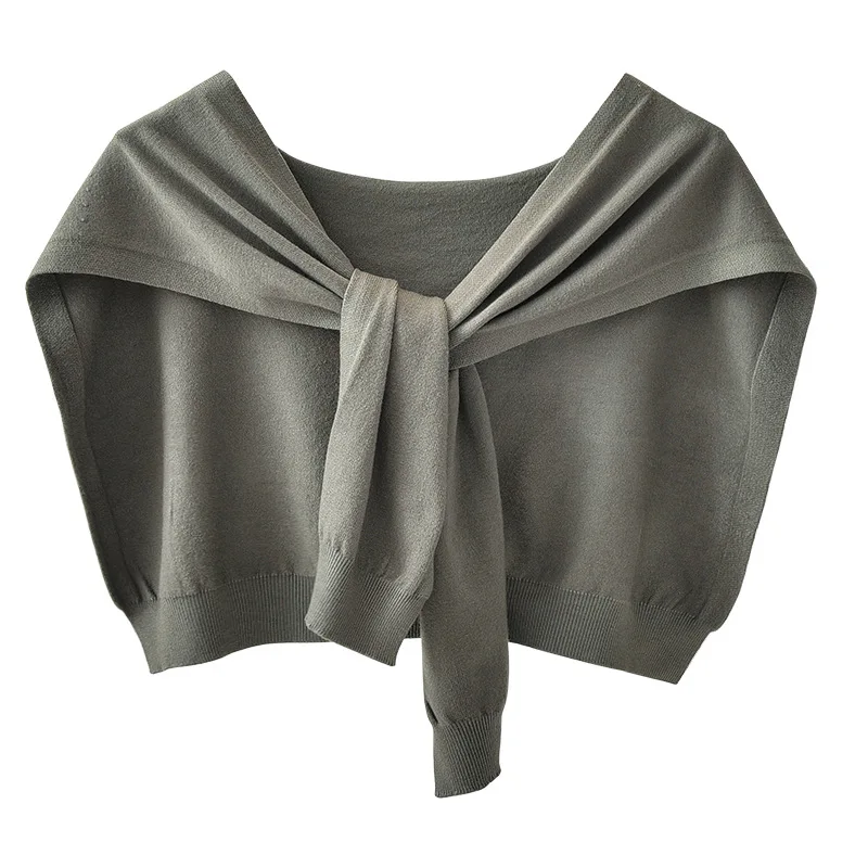 Knitted Shawl Summer Coat Autumn Women's Shoulder Fake Two-Piece Neck Protection One-Suit Skirt Scarf Men's Thin
Knitted Shawl Summer Coat Autumn Women's Shoulder Fake Two-Piece Neck Protection One-Suit Skirt Scarf Men's Thin