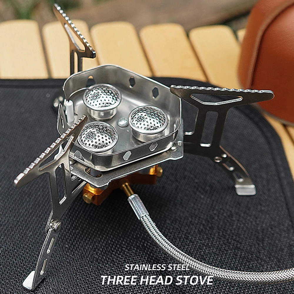 Outdoor Windproof 5800W Gas Stove 3 Burners Piezo Ignition Lightweight Backpacking Camping Cooking Furnace
Outdoor Windproof 5800W Gas Stove 3 Burners Piezo Ignition Lightweight Backpacking Camping Cooking Furnace