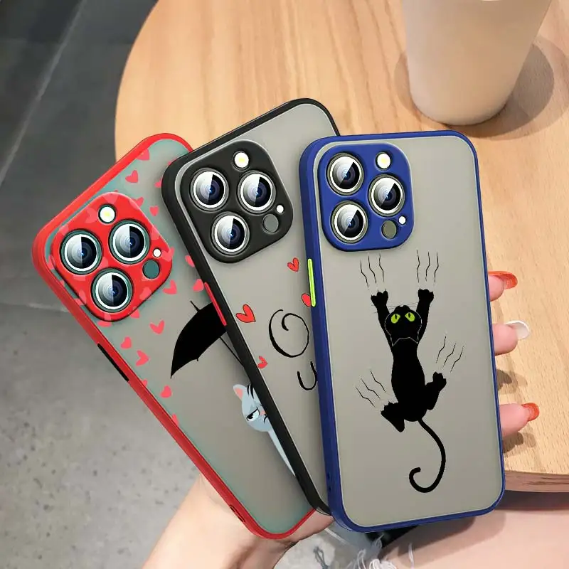 Love Cat CuteFor Apple iPhone 13 12 11 Mini XS XR X Pro MAX 8 7 Plus Frosted Translucent Soft Phone Case Funda Capa
Love Cat CuteFor Apple iPhone 13 12 11 Mini XS XR X Pro MAX 8 7 Plus Frosted Translucent Soft Phone Case Funda Capa