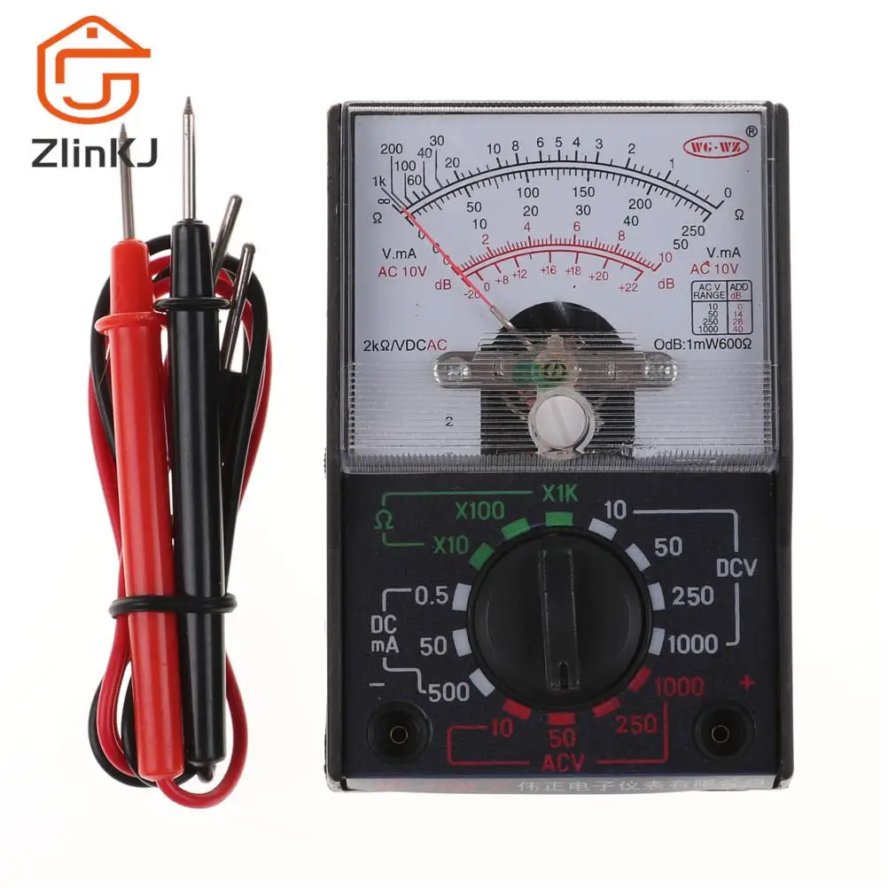 pratical Analog Multimeter Tool 250mA Ammeter 1K Resistance Meter DC/AC 1000V Voltmeter
pratical Analog Multimeter Tool 250mA Ammeter 1K Resistance Meter DC/AC 1000V Voltmeter