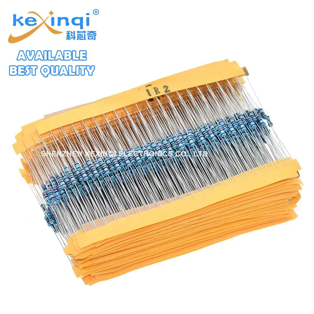 100pcs 1/4W 1R~22M 1% Metal Film Resistor 100R 220R 1K 1.5K 2.2K 4.7K 10K 22K 47K 100K 100 220 1K5 2K2 4K7 Ohm Resistance
100pcs 1/4W 1R~22M 1% Metal Film Resistor 100R 220R 1K 1.5K 2.2K 4.7K 10K 22K 47K 100K 100 220 1K5 2K2 4K7 Ohm Resistance