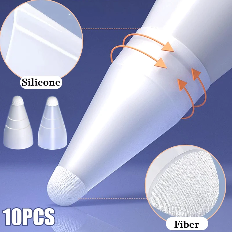 10-1PCS Pencil Tips Cover Case Soft Silicone Fiber Nib for Apple Pencil 1 2 Noiseless Non-Slip Fiber Nib Cap Case for IPencil
10-1PCS Pencil Tips Cover Case Soft Silicone Fiber Nib for Apple Pencil 1 2 Noiseless Non-Slip Fiber Nib Cap Case for IPencil