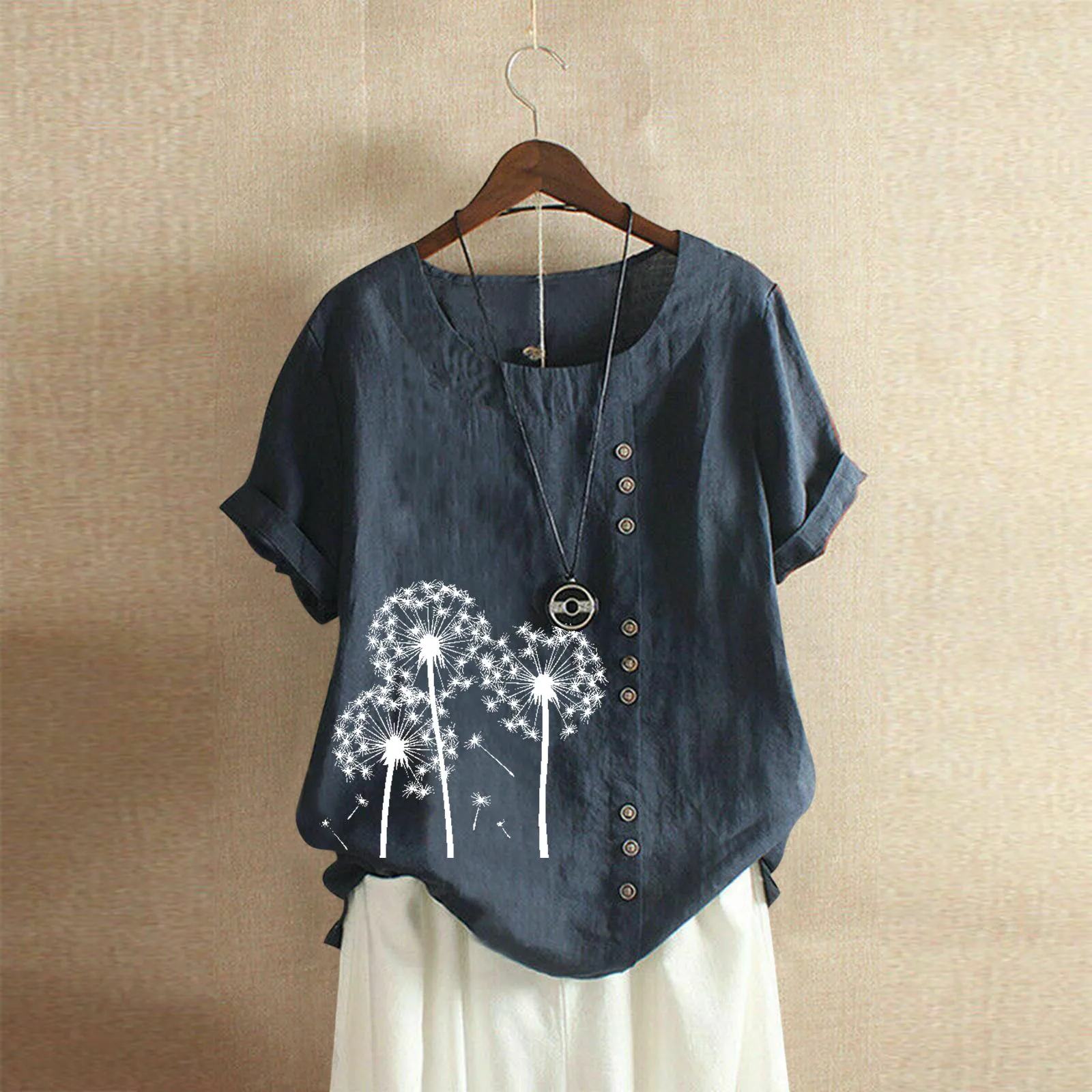 Хлопковая короткая футболка, Женская Повседневная Свободная льняная блузка с рукавами, женские футболки
Хлопковая короткая футболка, Женская Повседневная Свободная льняная блузка с рукавами, женские футболки