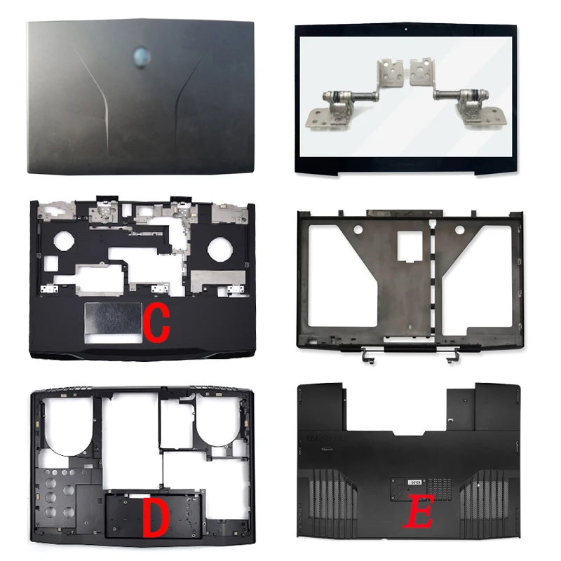 

Новый чехол для ноутбука Dell Alienware M17X R3 R4, задняя крышка ЖК-дисплея/передняя рамка/Упор для рук/Нижняя крышка, чехол для нижней двери 0C63PY