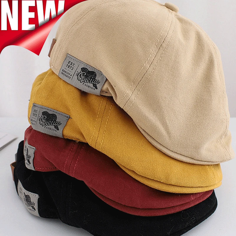 

2023 New Cotton Peaky Blinders Caps For Men Hats Berets British Western Style Ivy Cap Classic Winter Woman Vintage Linen Beret