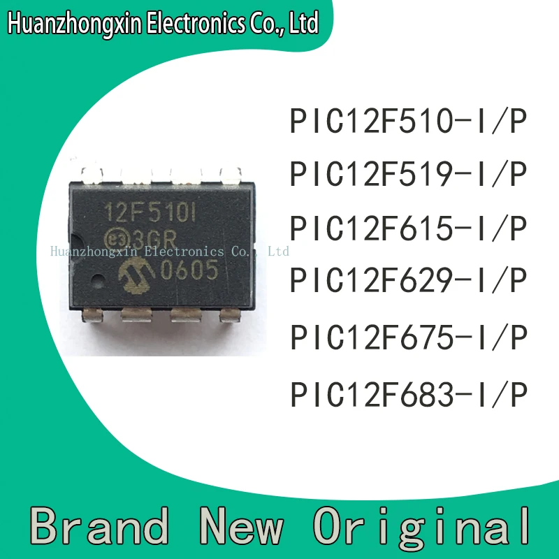PIC12F510-I/P PIC12F519-I PIC12F615-I PIC12F629-I PIC12F675-I PIC12F683-I PIC12F PIC IC MCU DIP8 Chip 
PIC12F510-I/P PIC12F519-I PIC12F615-I PIC12F629-I PIC12F675-I PIC12F683-I PIC12F PIC IC MCU DIP8 Chip
