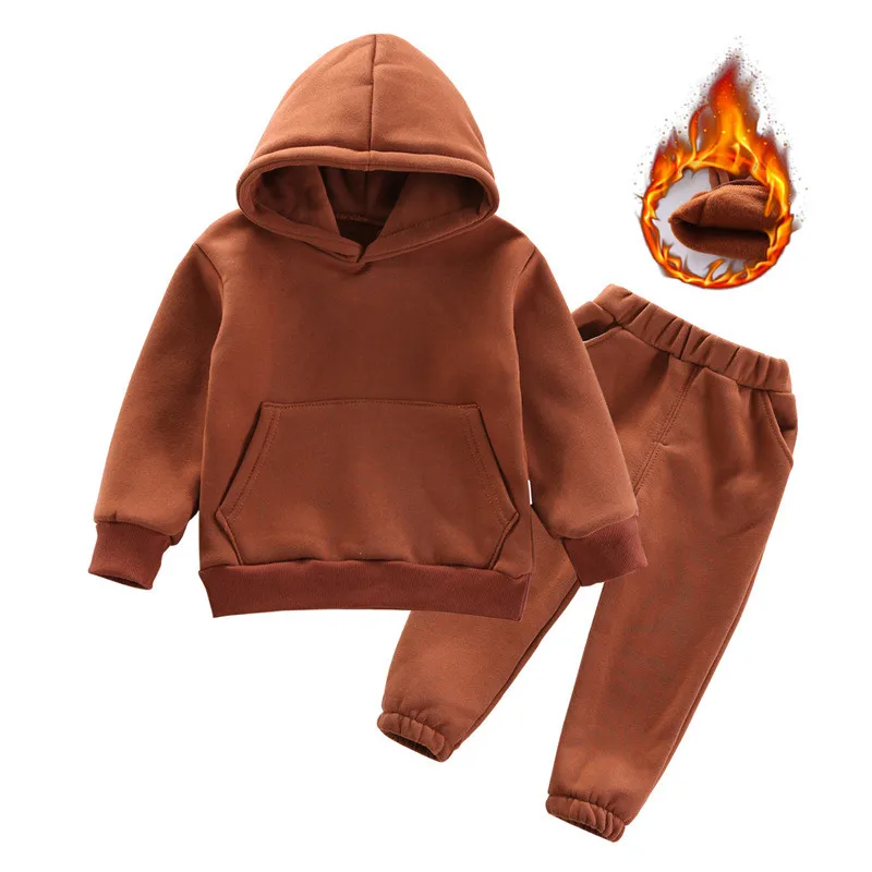 Winter Children Clothing Suit Sport Solid Color Infant Kid Warm Sports Suit Long-Sleeved Hooded Pants 2pcs/Set Baby Boy Sweater
Winter Children Clothing Suit Sport Solid Color Infant Kid Warm Sports Suit Long-Sleeved Hooded Pants 2pcs/Set Baby Boy Sweater