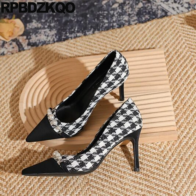 Houndstooth 33 Beaded Pumps 43 Extreme High Pearl Patchwork Large Size Heels Slip On Pointed Toe Block Small Nubuck Women Shoes
Houndstooth 33 Beaded Pumps 43 Extreme High Pearl Patchwork Large Size Heels Slip On Pointed Toe Block Small Nubuck Women Shoes