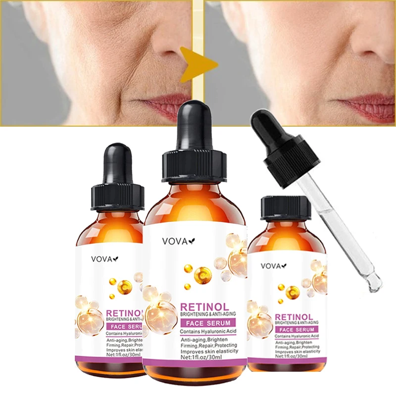 Retinol Facial Serum Whitening Brightening Skin Care Moisturizing Lighten Spots Hyaluronic Acid Removal Wrinkle Face Essence Oil
Retinol Facial Serum Whitening Brightening Skin Care Moisturizing Lighten Spots Hyaluronic Acid Removal Wrinkle Face Essence Oil