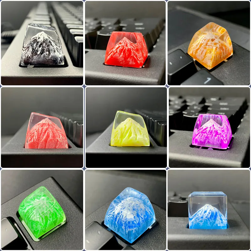 1pc Mechanical Keyboard Resin Translucent Snow Mountain Keycap SA R1 Height Cross Axis Creative Gaming Keyboard Accessories
1pc Mechanical Keyboard Resin Translucent Snow Mountain Keycap SA R1 Height Cross Axis Creative Gaming Keyboard Accessories