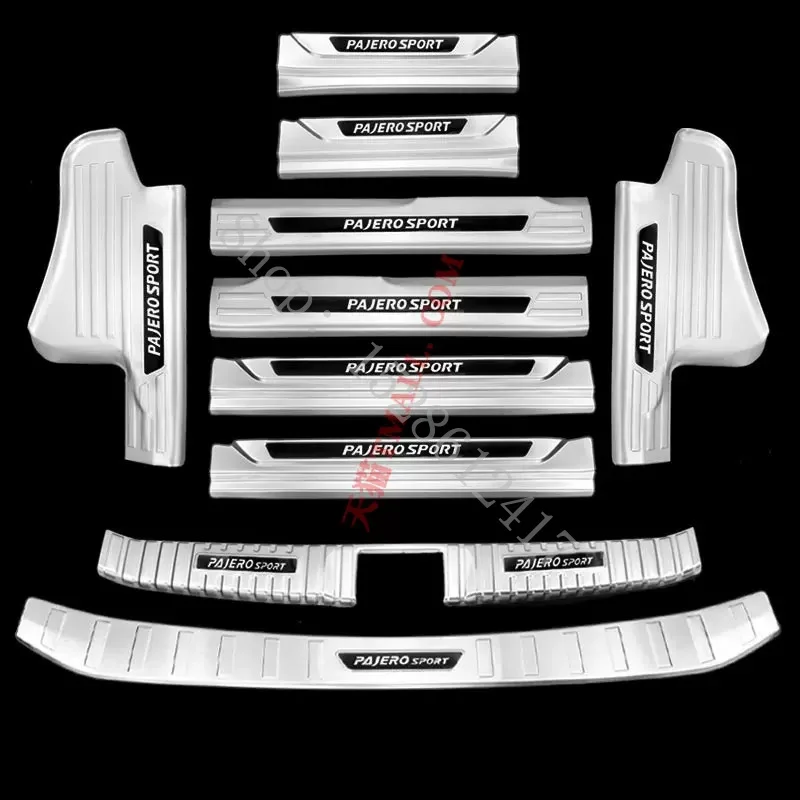 For Mitsubishi PAJERO SPORT 2020-2021 stainless steel treshold Welcome pedal trunk treshold guard plate protection car styling
For Mitsubishi PAJERO SPORT 2020-2021 stainless steel treshold Welcome pedal trunk treshold guard plate protection car styling