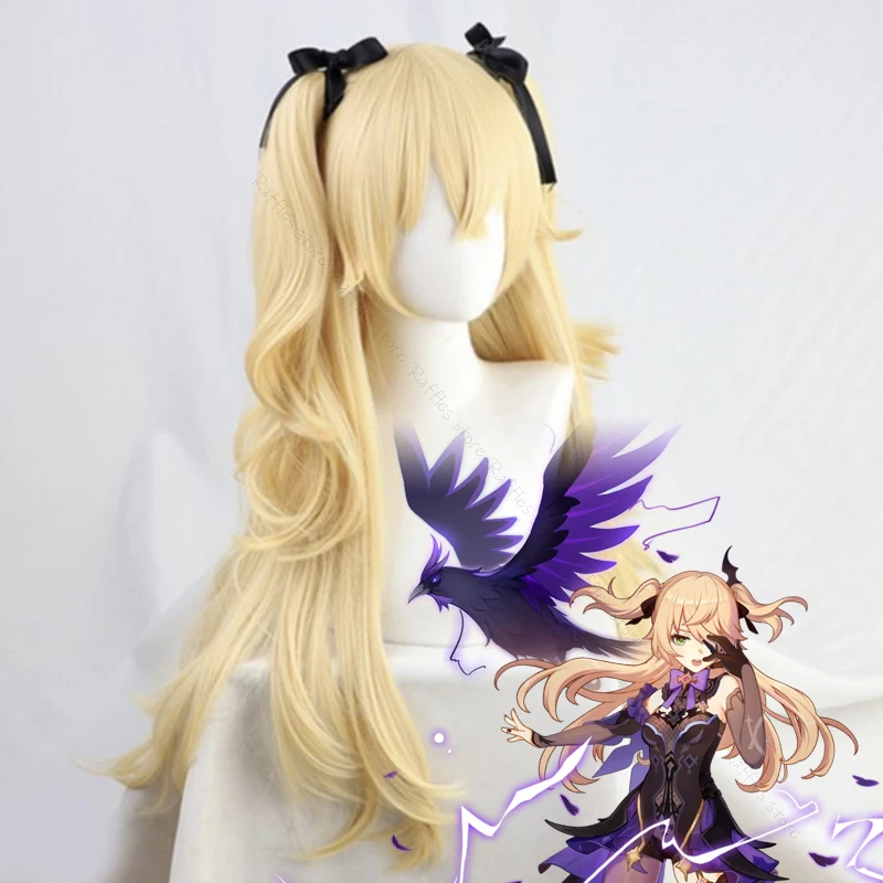 Genshin Impact Fischl Cosplay Wig Golden Yellow Women Wig Heat Resistant Synthetic Anime Fischl Hair Long Wigs Wig Cap 
Genshin Impact Fischl Cosplay Wig Golden Yellow Women Wig Heat Resistant Synthetic Anime Fischl Hair Long Wigs Wig Cap