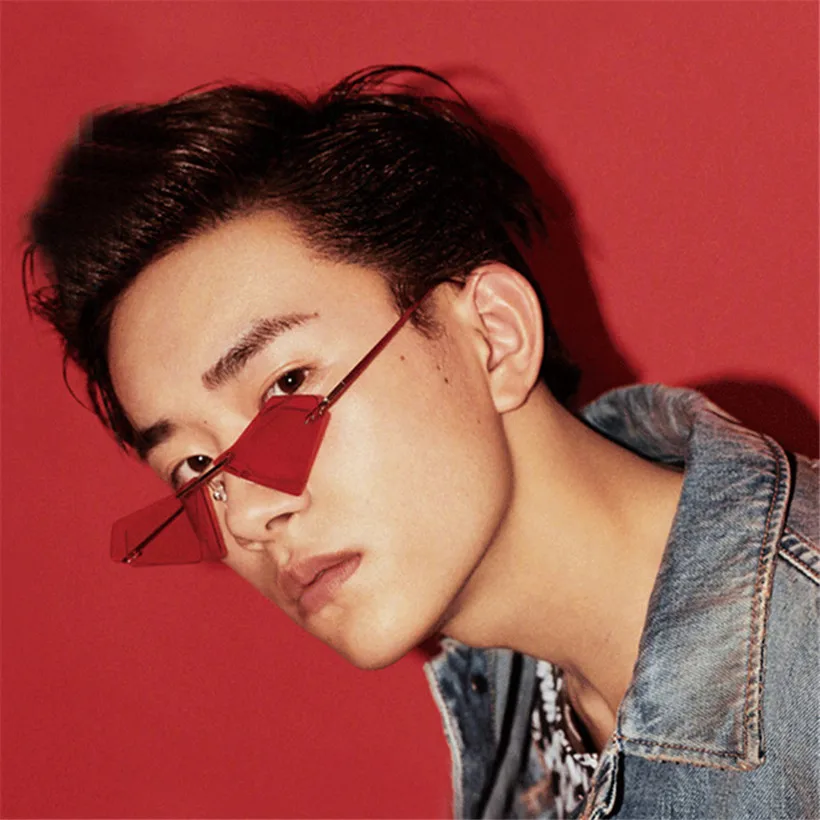 Rimless Cat Eye Sunglasses Women Small Triangle Sun Glasses Female Famous Brand Irregular Double Lens Eyeglasses
Rimless Cat Eye Sunglasses Women Small Triangle Sun Glasses Female Famous Brand Irregular Double Lens Eyeglasses