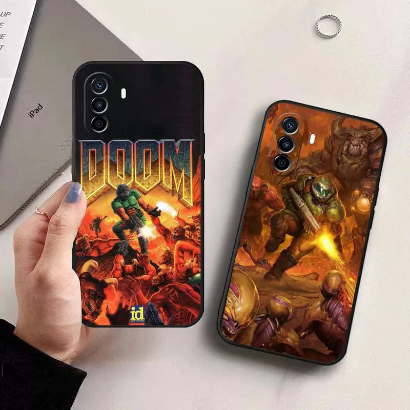 

Чехол для телефона Game D-doom, мягкий силиконовый чехол для Honor 70 60 50 30 Pro 10 20 Lite 7C 8X 8S 9X 10I 20I