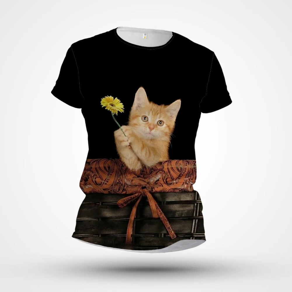 2023 New Children's T-shirt 3D Printing Customized Men's Short Sleeve Fashion Little Cat Pattern
2023 New Children's T-shirt 3D Printing Customized Men's Short Sleeve Fashion Little Cat Pattern