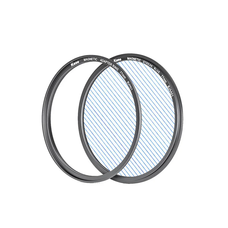 Kase Wolverine Magnetic Streak Blue Filter with Front Filter Threads 
Kase Wolverine Magnetic Streak Blue Filter with Front Filter Threads