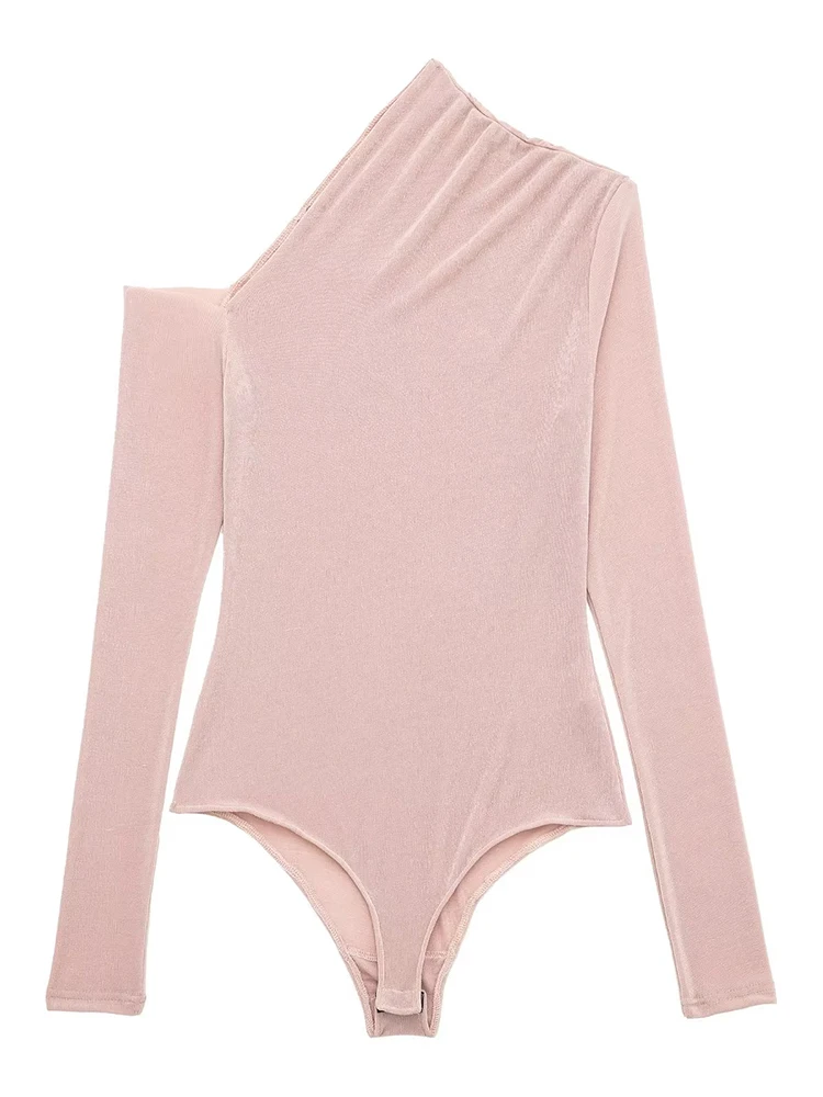 Women Pink Off Shoulder Mash Shiny Asymmetric Bodysuit Long Sleeve Female Sexy Playsuit Tops
Women Pink Off Shoulder Mash Shiny Asymmetric Bodysuit Long Sleeve Female Sexy Playsuit Tops