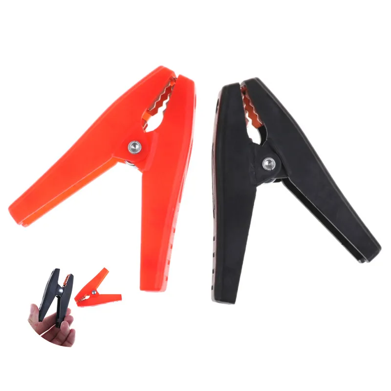 2Pcs Large Size and Lightweight 90mm 100A Plastic Alligator Clips Car Battery Clamps Connecter Red & Black 
2Pcs Large Size and Lightweight 90mm 100A Plastic Alligator Clips Car Battery Clamps Connecter Red & Black