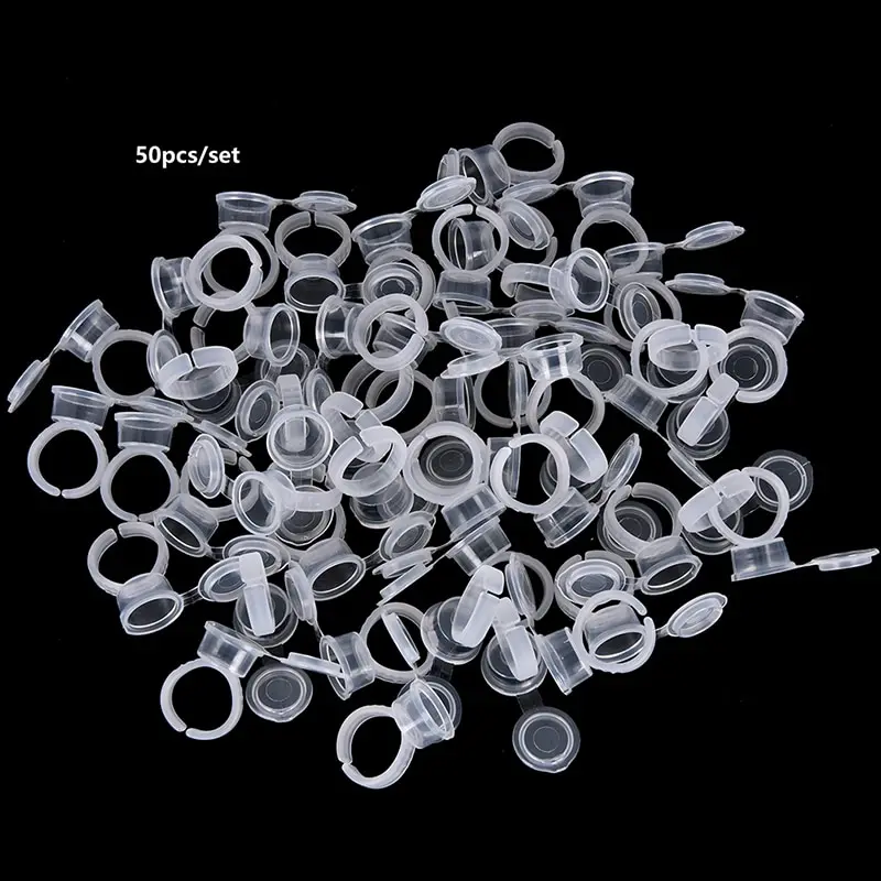 50pcs/lot Eyelash Extend Ring Cup Tattoo Ink Equipment Microblading Tattoo Pigment Holder Permanent Makeup Tools 
50pcs/lot Eyelash Extend Ring Cup Tattoo Ink Equipment Microblading Tattoo Pigment Holder Permanent Makeup Tools