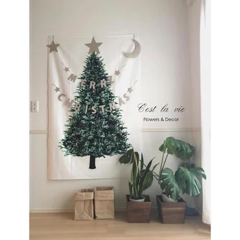 Christmas Tree Tapestry New Year Decoration Wall Hanging Tapestry Carpet Xmas Home Deocr Yoga Pad Bedspread Beach Mat Gift