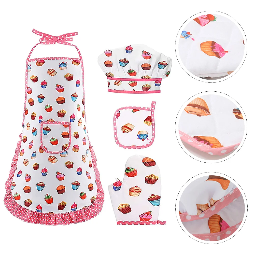 1 Set Cartoon Convenient Comfortable Delicate Pattern Children Apron Hat Glove Toddler Costume
1 Set Cartoon Convenient Comfortable Delicate Pattern Children Apron Hat Glove Toddler Costume
