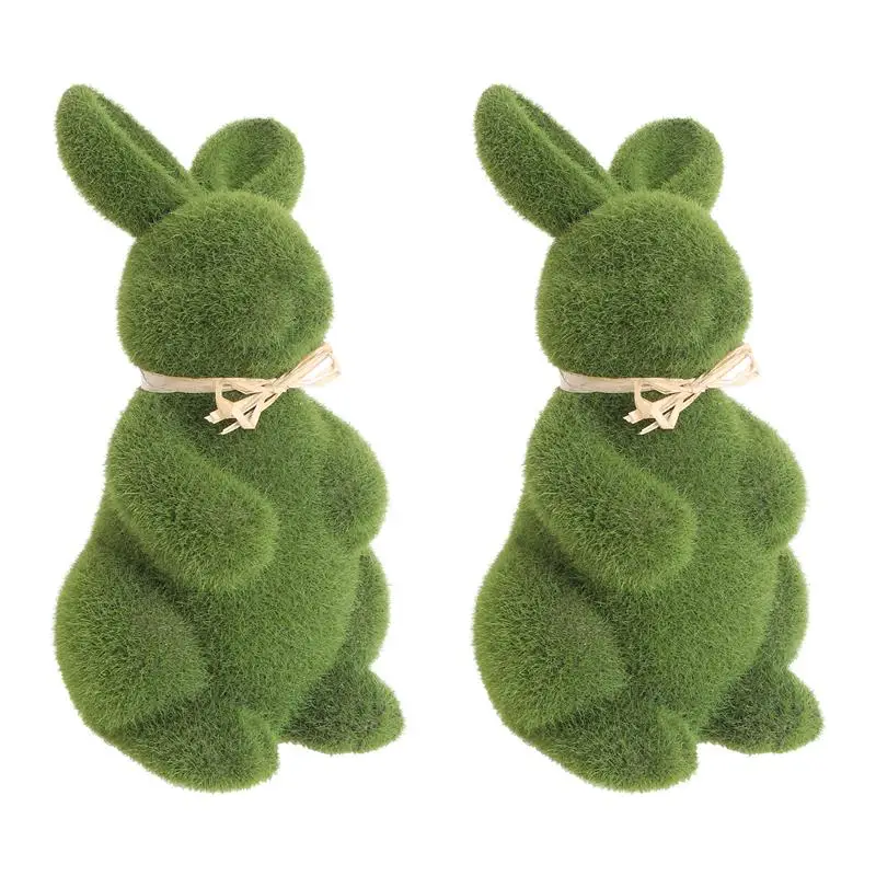 2pcs Simulation Moss Rabbit Ornaments Lifelike Creative Short Plush Bunny Figurine Craft Decoration for Easter Home Office
2pcs Simulation Moss Rabbit Ornaments Lifelike Creative Short Plush Bunny Figurine Craft Decoration for Easter Home Office