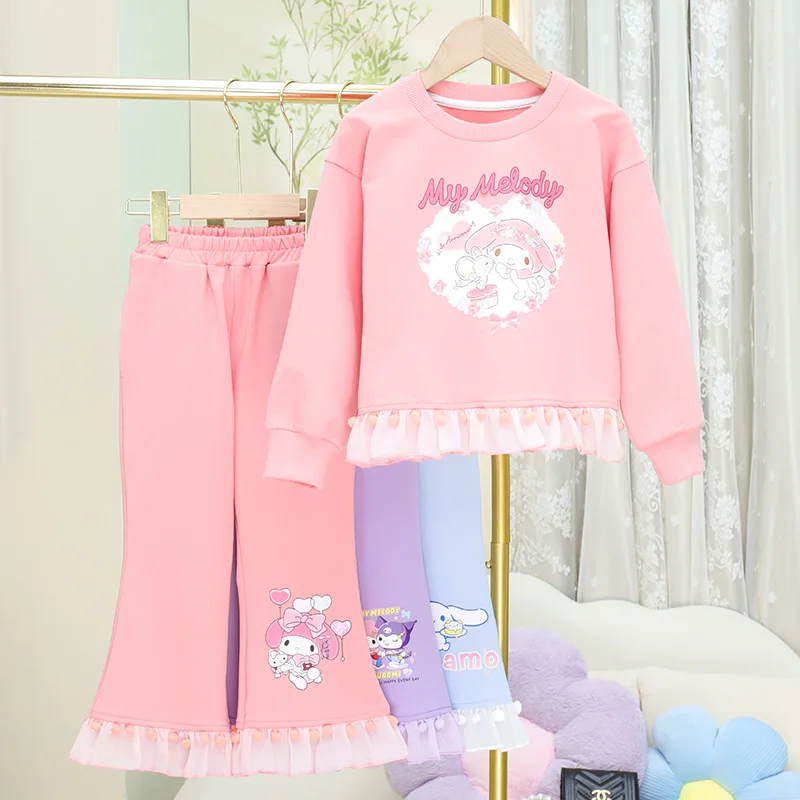 Sanrio Kuromi Costume 2Pcs Set Kawaii Anime Cinnamoroll My Melody Autumn Girls Fashion Casual Clothes Kids Cartoon Clothing Gift
Sanrio Kuromi Costume 2Pcs Set Kawaii Anime Cinnamoroll My Melody Autumn Girls Fashion Casual Clothes Kids Cartoon Clothing Gift