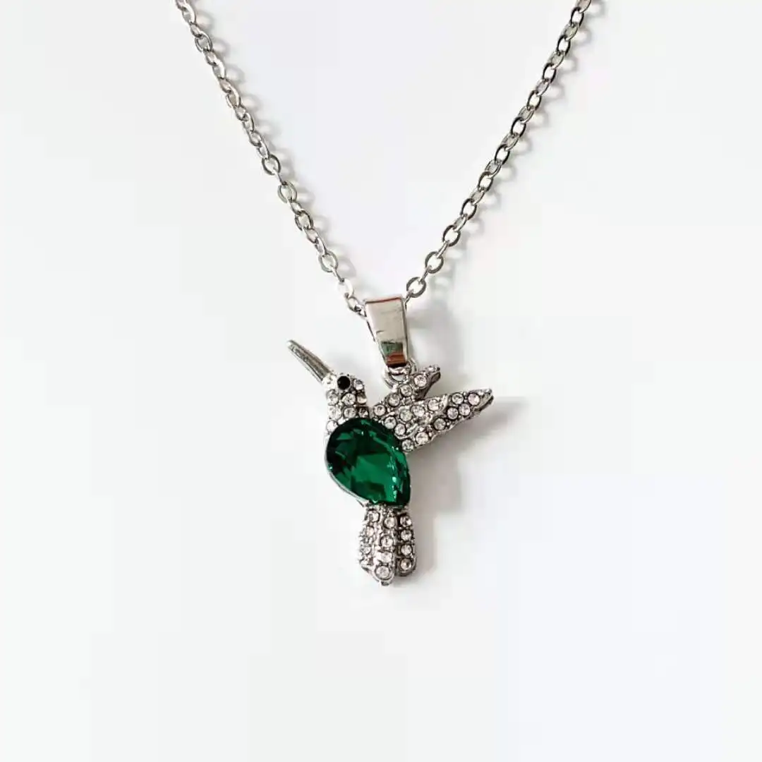 Fashion Hummingbird Rabbit Moon Crystal Pendant Necklace for Women Cute Bird Choker Clavicle Chain Wedding Party Jewelry Gifts
Fashion Hummingbird Rabbit Moon Crystal Pendant Necklace for Women Cute Bird Choker Clavicle Chain Wedding Party Jewelry Gifts