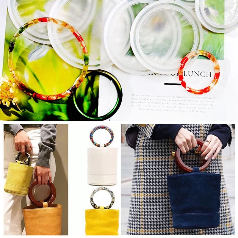 69HB 4 Pcs Women Bag Handbag Handle UV Crystal Epoxy Resin Mold Keychain Bracelet Jade Pendant Silicone Mould DIY Crafts Mold
69HB 4 Pcs Women Bag Handbag Handle UV Crystal Epoxy Resin Mold Keychain Bracelet Jade Pendant Silicone Mould DIY Crafts Mold